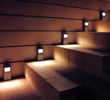 illuminated stairs