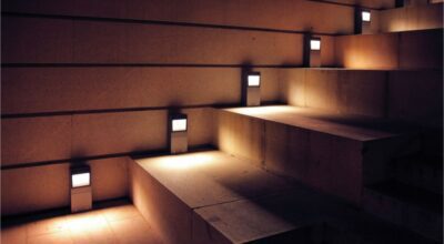 illuminated stairs